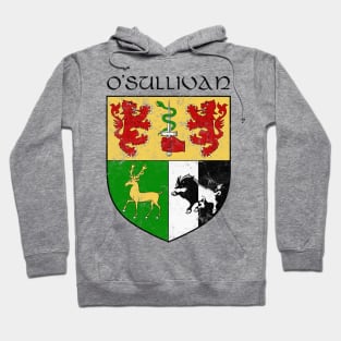 O'Sullivan / Faded Style Family Crest Design Hoodie